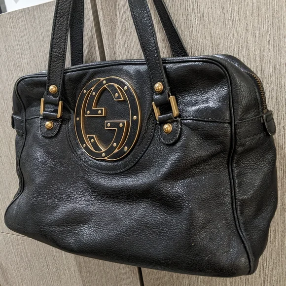 Gucci: Blondie Studded Soho GG Calf Leather Bag - Picture 6 of 11